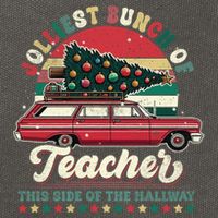 Jolliest Bunch Of Teachers This Side Of The Hallway Cotton Canvas Backpack