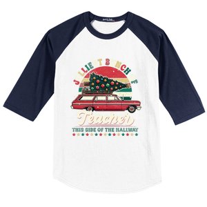 Jolliest Bunch Of Teachers This Side Of The Hallway Baseball Sleeve Shirt