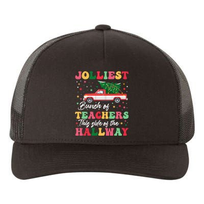 Jolliest Bunch Of Teachers This Side Of The Hallway Xmas Pj Yupoong Adult 5-Panel Trucker Hat