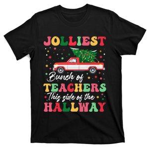 Jolliest Bunch Of Teachers This Side Of The Hallway Xmas Pj T-Shirt