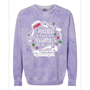 Jolliest Bunch Of Assholes This Side Of The Nut House Xmas Colorblast Crewneck Sweatshirt