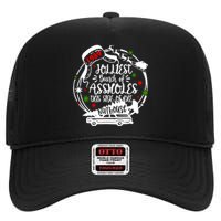 Jolliest Bunch Of Assholes This Side Of The Nut House Xmas High Crown Mesh Back Trucker Hat