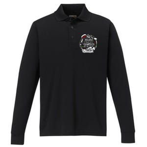 Jolliest Bunch Of Assholes This Side Of The Nut House Xmas Performance Long Sleeve Polo