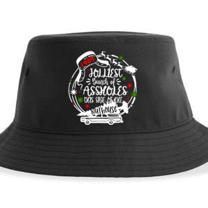 Jolliest Bunch Of Assholes This Side Of The Nut House Xmas Sustainable Bucket Hat