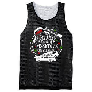 Jolliest Bunch Of Assholes This Side Of The Nut House Xmas Mesh Reversible Basketball Jersey Tank