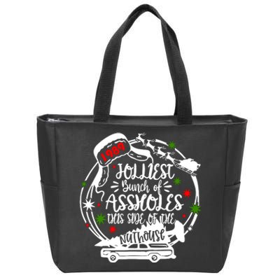 Jolliest Bunch Of Assholes This Side Of The Nut House Xmas Zip Tote Bag