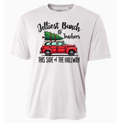 Jolliest Bunch Of Teachers This Side Of The Hallway Cooling Performance Crew T-Shirt