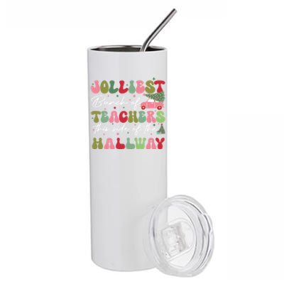 Jolliest Bunch Of Teachers This Side Of The Hallway Stainless Steel Tumbler