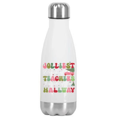 Jolliest Bunch Of Teachers This Side Of The Hallway Stainless Steel Insulated Water Bottle