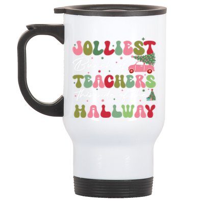 Jolliest Bunch Of Teachers This Side Of The Hallway Stainless Steel Travel Mug