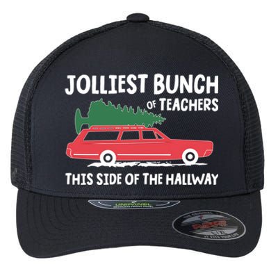 Jolliest Bunch Of Teachers This Side Of The Hallway Flexfit Unipanel Trucker Cap