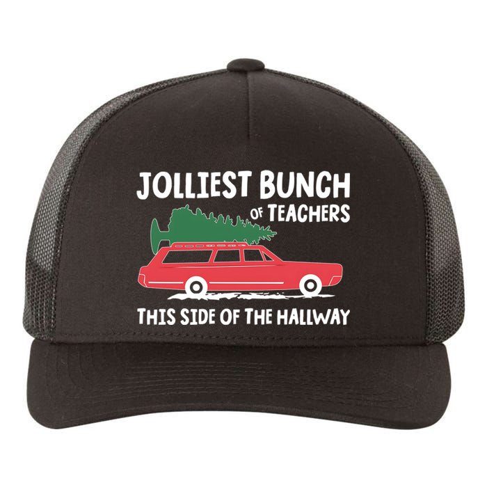 Jolliest Bunch Of Teachers This Side Of The Hallway Yupoong Adult 5-Panel Trucker Hat