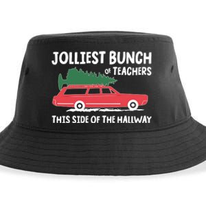 Jolliest Bunch Of Teachers This Side Of The Hallway Sustainable Bucket Hat