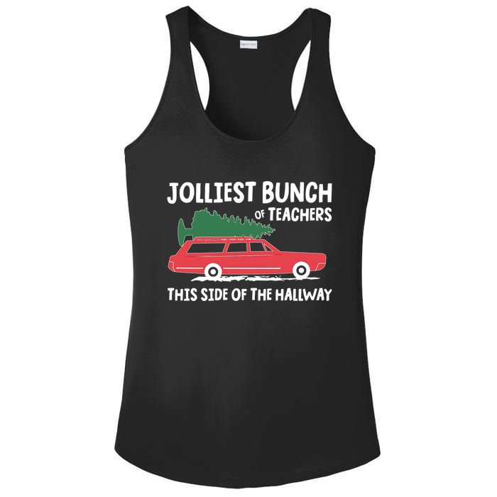 Jolliest Bunch Of Teachers This Side Of The Hallway Ladies PosiCharge Competitor Racerback Tank