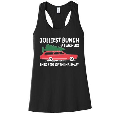 Jolliest Bunch Of Teachers This Side Of The Hallway Women's Racerback Tank