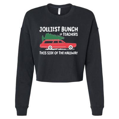 Jolliest Bunch Of Teachers This Side Of The Hallway Cropped Pullover Crew