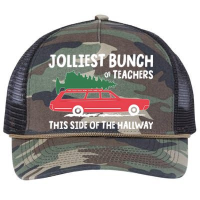 Jolliest Bunch Of Teachers This Side Of The Hallway Retro Rope Trucker Hat Cap