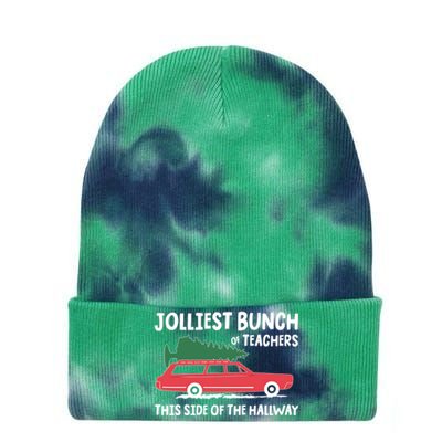 Jolliest Bunch Of Teachers This Side Of The Hallway Tie Dye 12in Knit Beanie