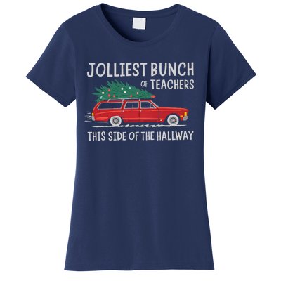 Jolliest Bunch Of Teachers This Side Of The Hallway Xmas Pj Women's T-Shirt