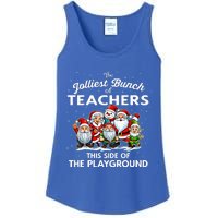 Jolliest Bunch Of Teachers This Side Of The Playground Xmas Ladies Essential Tank