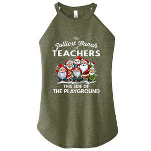 Jolliest Bunch Of Teachers This Side Of The Playground Xmas Women's Perfect Tri Rocker Tank