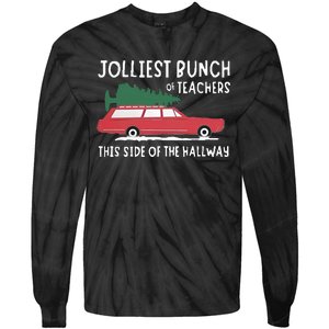 Jolliest Bunch Of Teachers This Side Of The Hallway Tie-Dye Long Sleeve Shirt