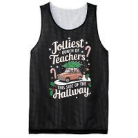 Jolliest Bunch Of Teachers This Side Of The Hallway Xmas Mesh Reversible Basketball Jersey Tank