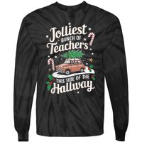 Jolliest Bunch Of Teachers This Side Of The Hallway Xmas Tie-Dye Long Sleeve Shirt