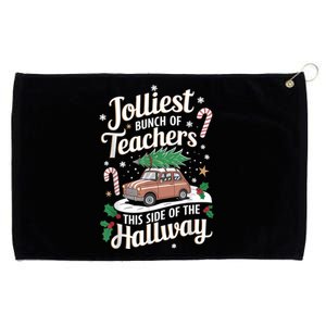 Jolliest Bunch Of Teachers This Side Of The Hallway Xmas Grommeted Golf Towel