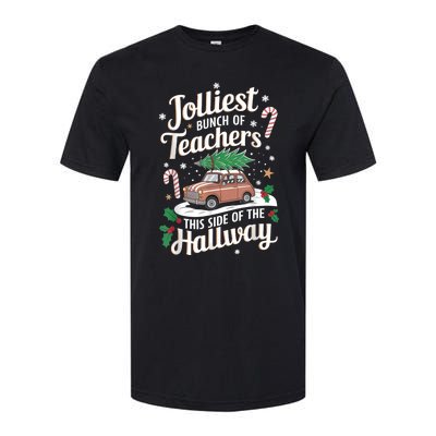 Jolliest Bunch Of Teachers This Side Of The Hallway Xmas Softstyle CVC T-Shirt