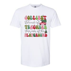 Jolliest Bunch Of Teachers This Side Of The Playground Xmas Softstyle CVC T-Shirt