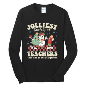 Jolliest Bunch Of Teachers This Side Of The Playground Xmas Tall Long Sleeve T-Shirt