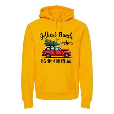 Jolliest Bunch Of Teachers This Side Of The Hallway Premium Hoodie