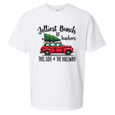 Jolliest Bunch Of Teachers This Side Of The Hallway Sueded Cloud Jersey T-Shirt