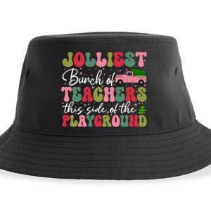 Jolliest Bunch Of Teachers This Side Of The Playground Xmas Sustainable Bucket Hat