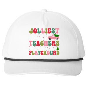 Jolliest Bunch Of Teachers This Side Of The Playground Xmas Snapback Five-Panel Rope Hat