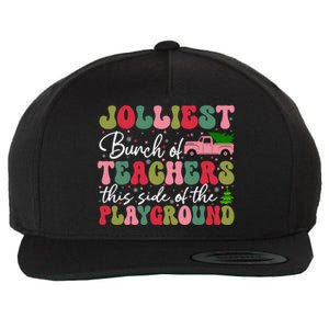 Jolliest Bunch Of Teachers This Side Of The Playground Xmas Wool Snapback Cap