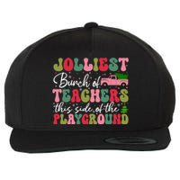 Jolliest Bunch Of Teachers This Side Of The Playground Xmas Wool Snapback Cap