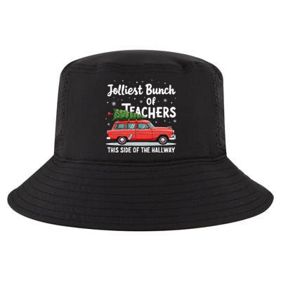 Jolliest Bunch Of Teachers This Side Of The Hallway Xmas Pj Cool Comfort Performance Bucket Hat