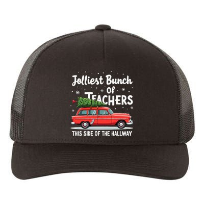 Jolliest Bunch Of Teachers This Side Of The Hallway Xmas Pj Yupoong Adult 5-Panel Trucker Hat