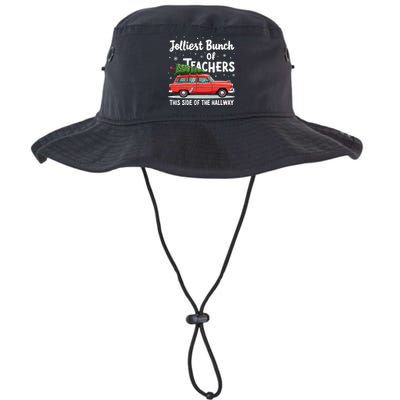 Jolliest Bunch Of Teachers This Side Of The Hallway Xmas Pj Legacy Cool Fit Booney Bucket Hat