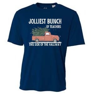 Jolliest Bunch Of Teachers This Side Of The Hallway Cooling Performance Crew T-Shirt