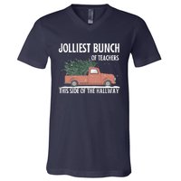 Jolliest Bunch Of Teachers This Side Of The Hallway V-Neck T-Shirt