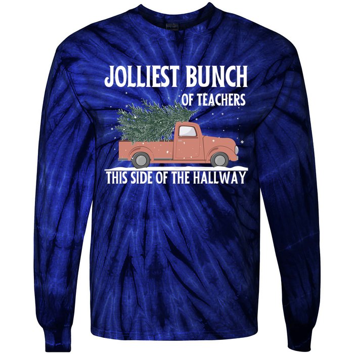 Jolliest Bunch Of Teachers This Side Of The Hallway Tie-Dye Long Sleeve Shirt