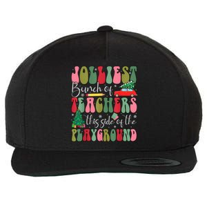 Jolliest Bunch Of Teachers This Side Of The Playground Xmas Wool Snapback Cap