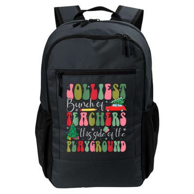 Jolliest Bunch Of Teachers This Side Of The Playground Xmas Daily Commute Backpack