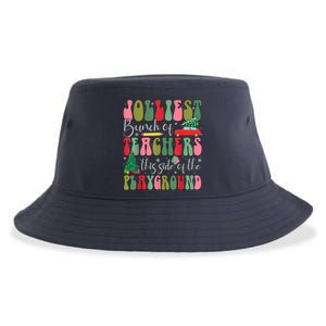 Jolliest Bunch Of Teachers This Side Of The Playground Xmas Sustainable Bucket Hat