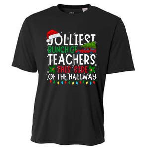 Jolliest Bunch Of Teachers This Side Of The Hallway Xmas Cooling Performance Crew T-Shirt