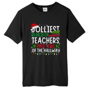 Jolliest Bunch Of Teachers This Side Of The Hallway Xmas Tall Fusion ChromaSoft Performance T-Shirt