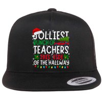 Jolliest Bunch Of Teachers This Side Of The Hallway Xmas Flat Bill Trucker Hat